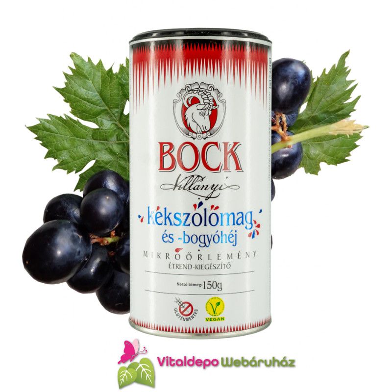 BOCK Kékszőlőmag Mikroőrlemény (150g)