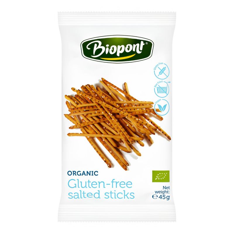 Biopont Bio Gluténmentes Sóspálcika Dekorsóval 45 g