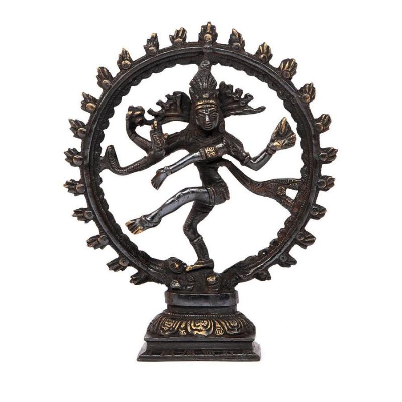 Nataraj réz szobor (fekete), kb. 23 cm - Bodhi