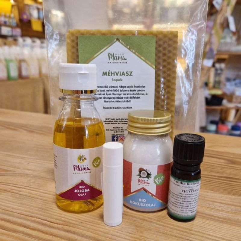 Greeny Ajakbalzsam házilag, kókuszolajos,  DIY csomag