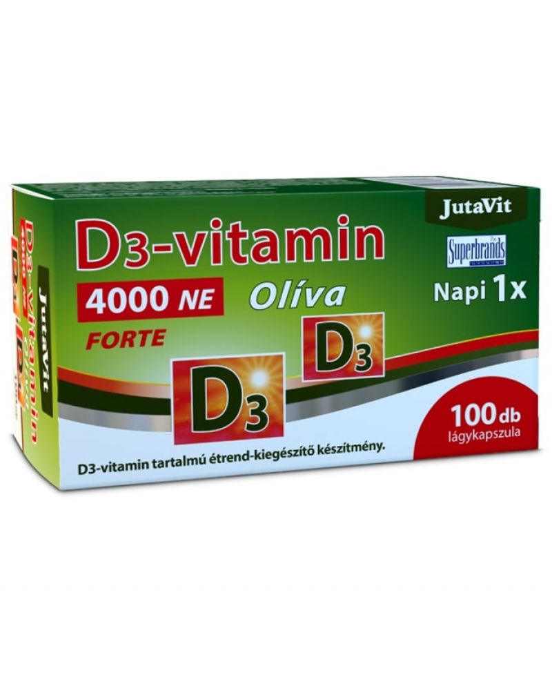 Jutavit D3-vitamin 4000 NE Olíva kapszula 100 db
