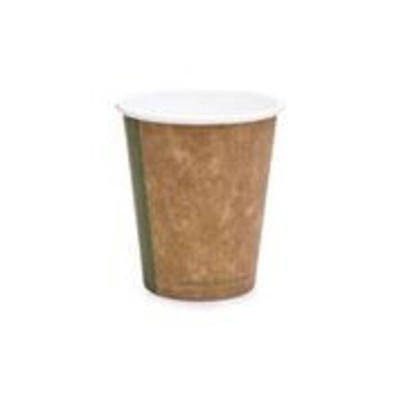 Vegware kávés pohár, barna, 1,5dl, lebomló