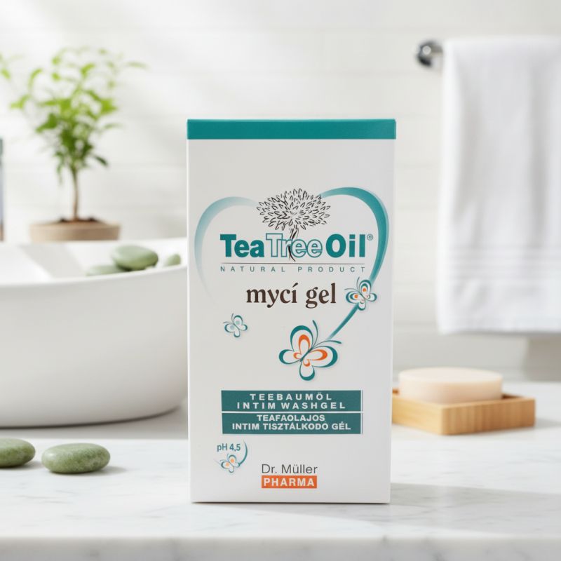 Dr. Müller Tea Tree Oil Teafa Intim Tisztálkodó Gél 200 ml