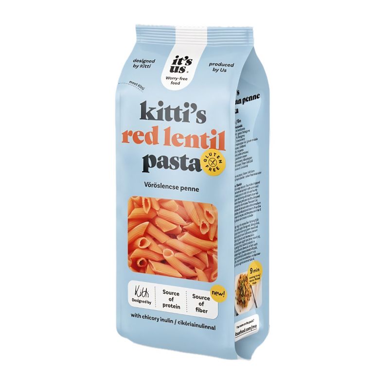 IT's us Kitti's vöröslencse száraztészta penne 200 g