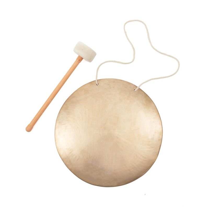 Réz gong ütővel - 45cm - Bodhi