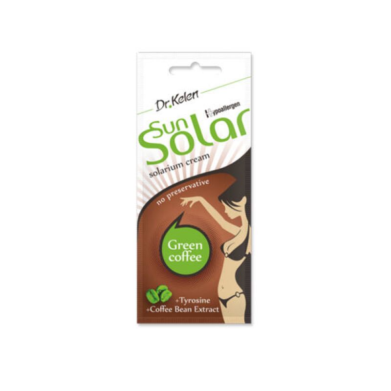 Dr.Kelen Solar Green Coffee szolárium krém, 12ml