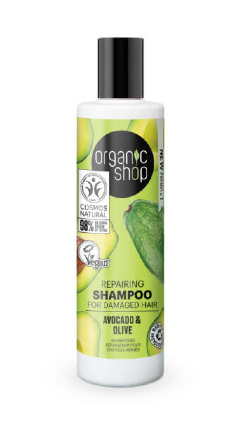 Organic Shop sampon, regeneráló, avokádóval és olívával, 280ml