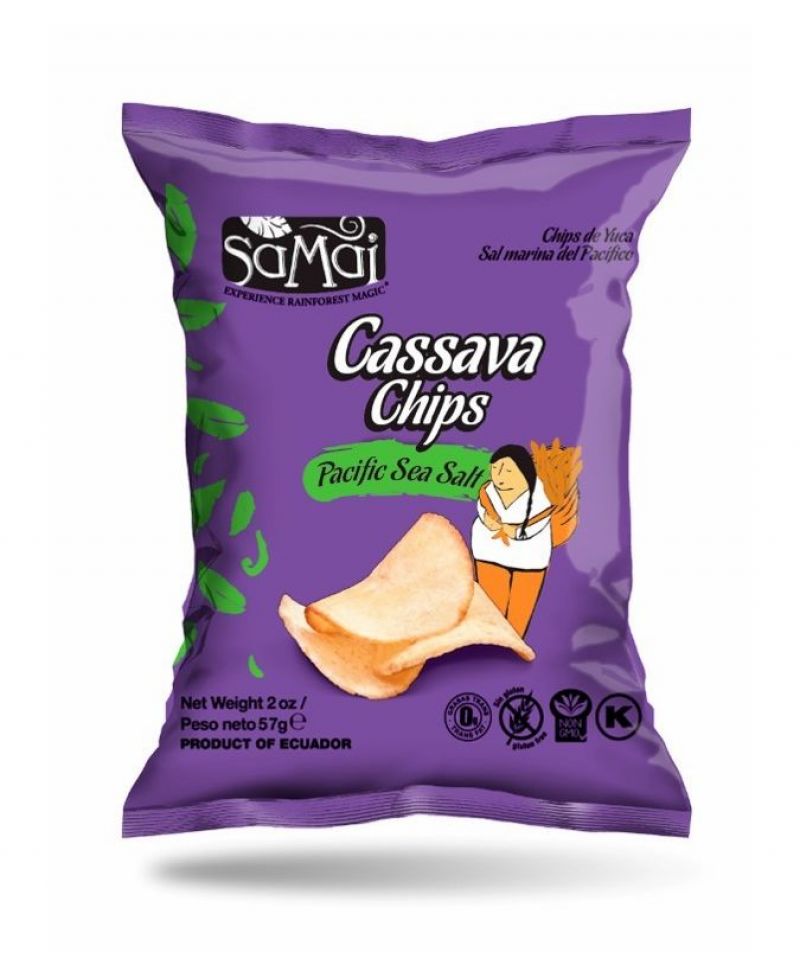 SaMai Cassava chips tengeri sós 57 g - Szav. ideje: 2023. 05.
