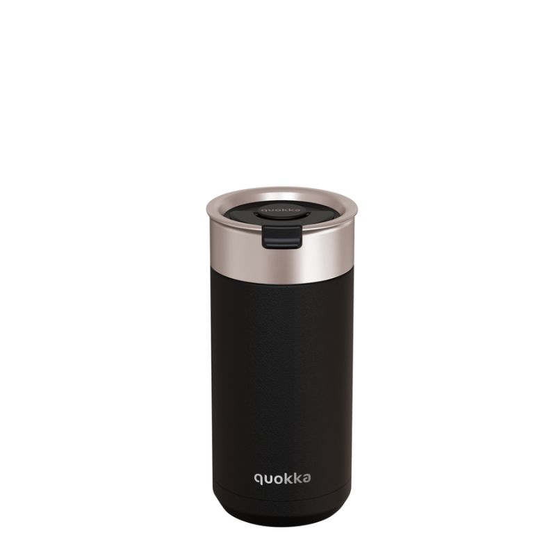 Boost kávés/teás pohár szűrővel 400ml - Carbon Black - Quokka