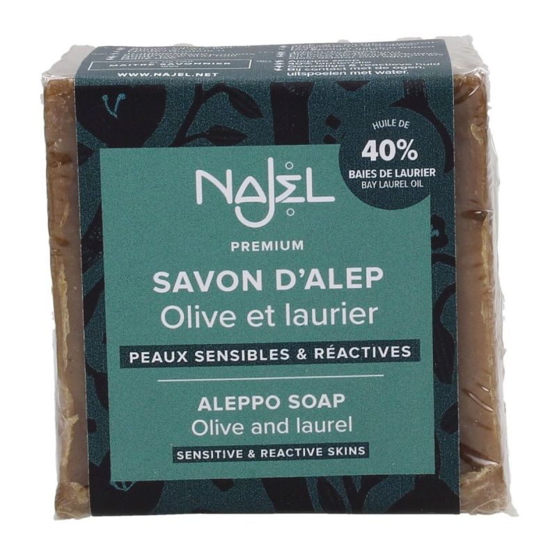 Najel 40 Babérolajos Szíriai Színszappan lúgmentes 185 g