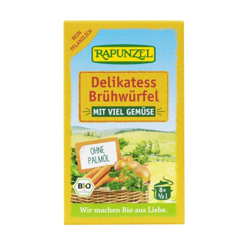 Rapunzel Zöldségleves Kocka Élesztő Nélkül 80 g