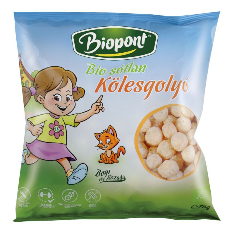 Biopont Bio Extrudált Kölesgolyó Bogi sótlan 75 g