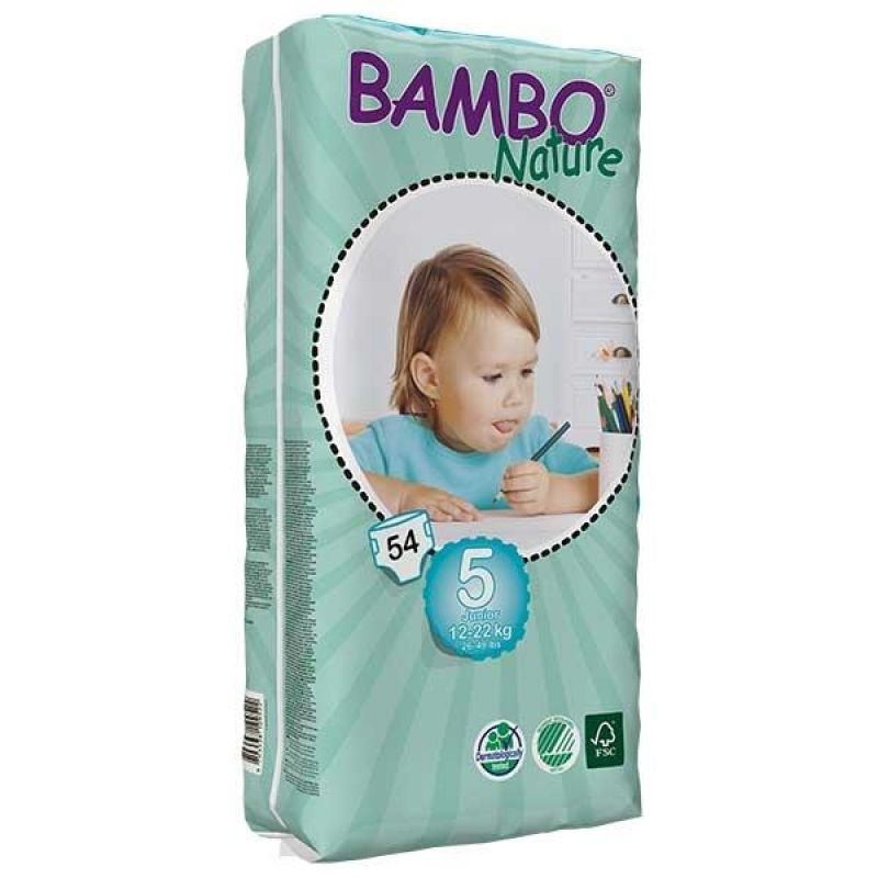 Bambo Nature Öko eldobható pelenka 54 db – 5 (12-22 kg)