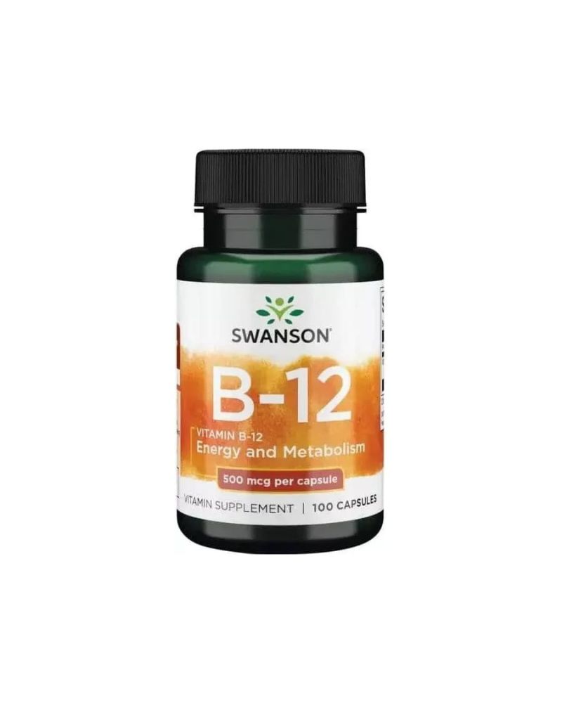 Swanson B12-vitamin kapszula 500 mcg 100 db
