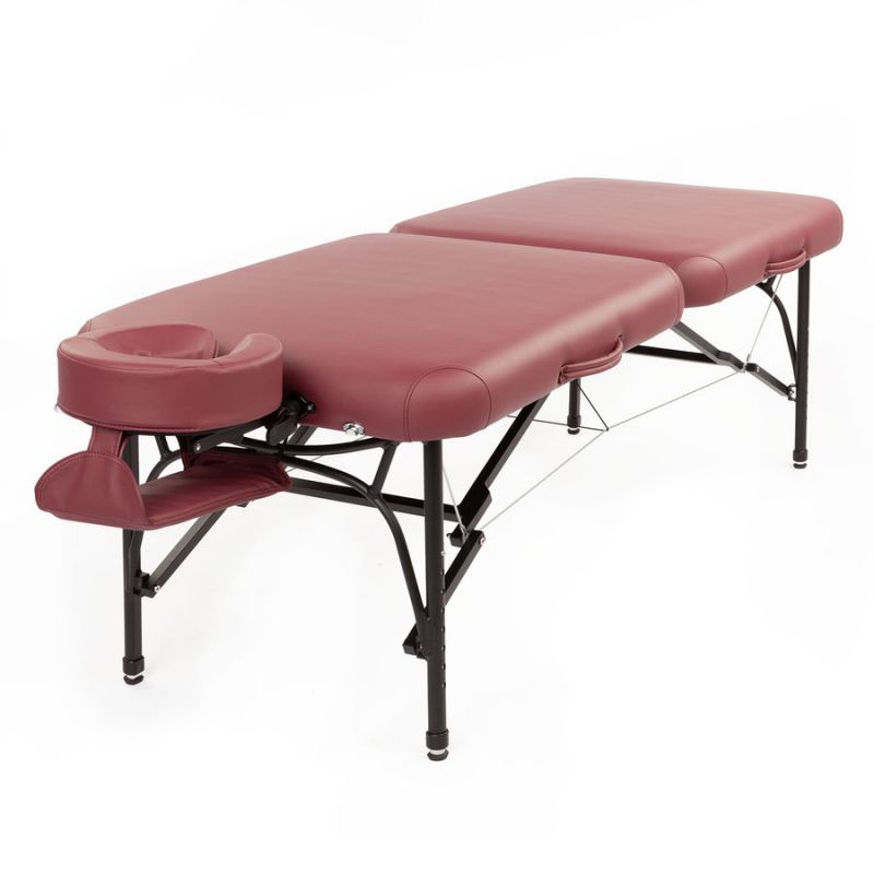 WellTouch Massage Table VOYAGER LIGHT – összecsukható masszázsasztal – Burgundy