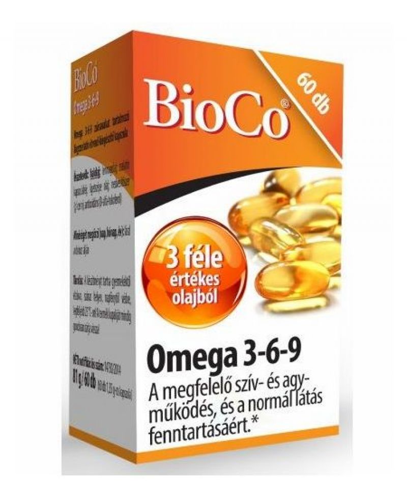 BioCo Omega 3-6-9 lágyzselatin kapsz. 60 db
