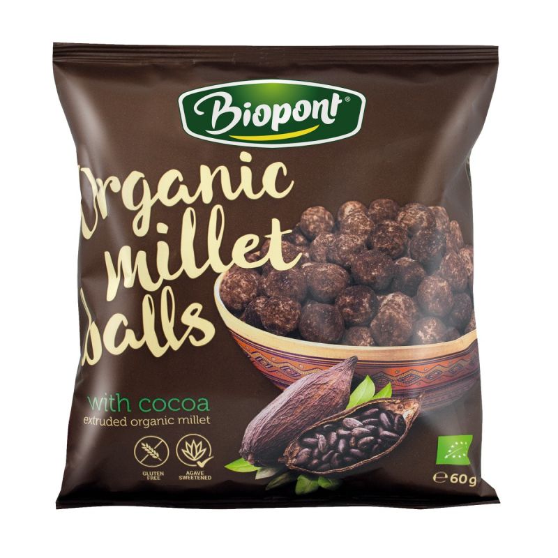 Biopont Bio Extrudált Kakaós Kölesgolyó 60 g