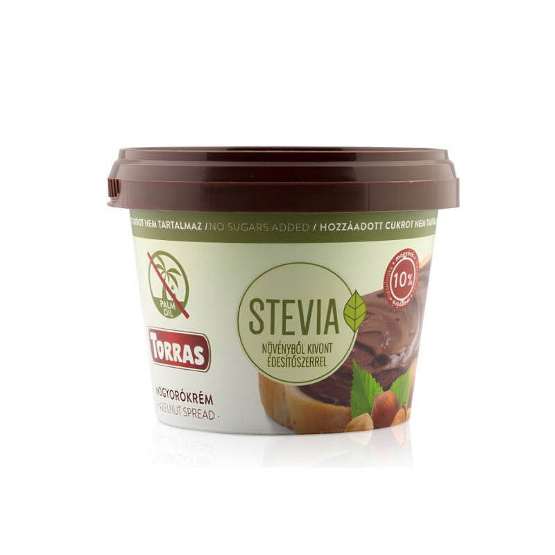 Torras Stevia Mogyorókrém hozzáadott cukor nélkül 200 g