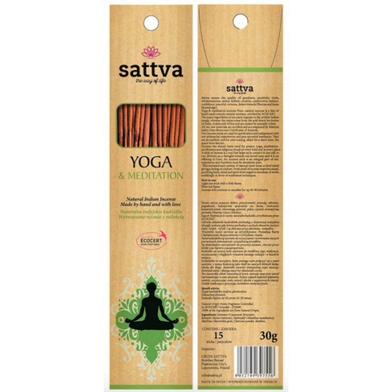 Füstölő, Jóga és Meditáció 30g - Sattva Ayurveda