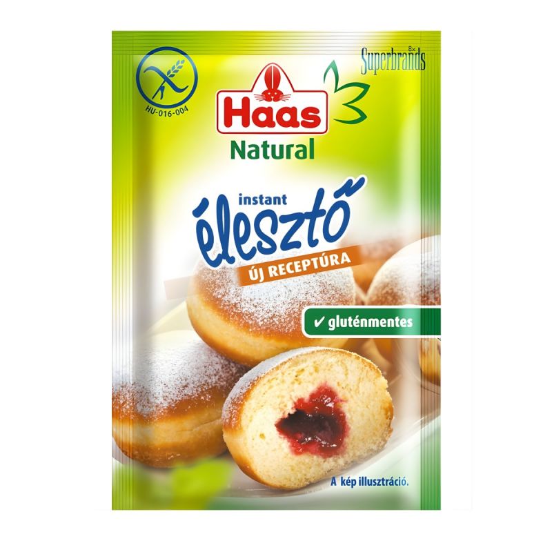 Haas Natural Gluténmentes Instant Élesztő 7 g