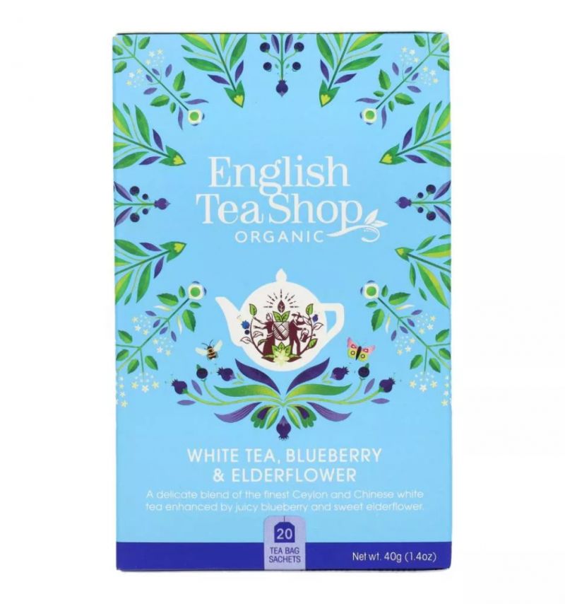ETS Bio Fehér Tea Áfonya-Bodza 20 db