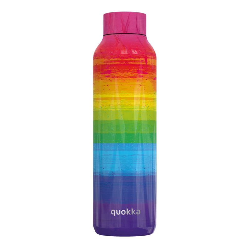 Hőtartó fémkulacs Solid Rainbow 630 ml - Quokka