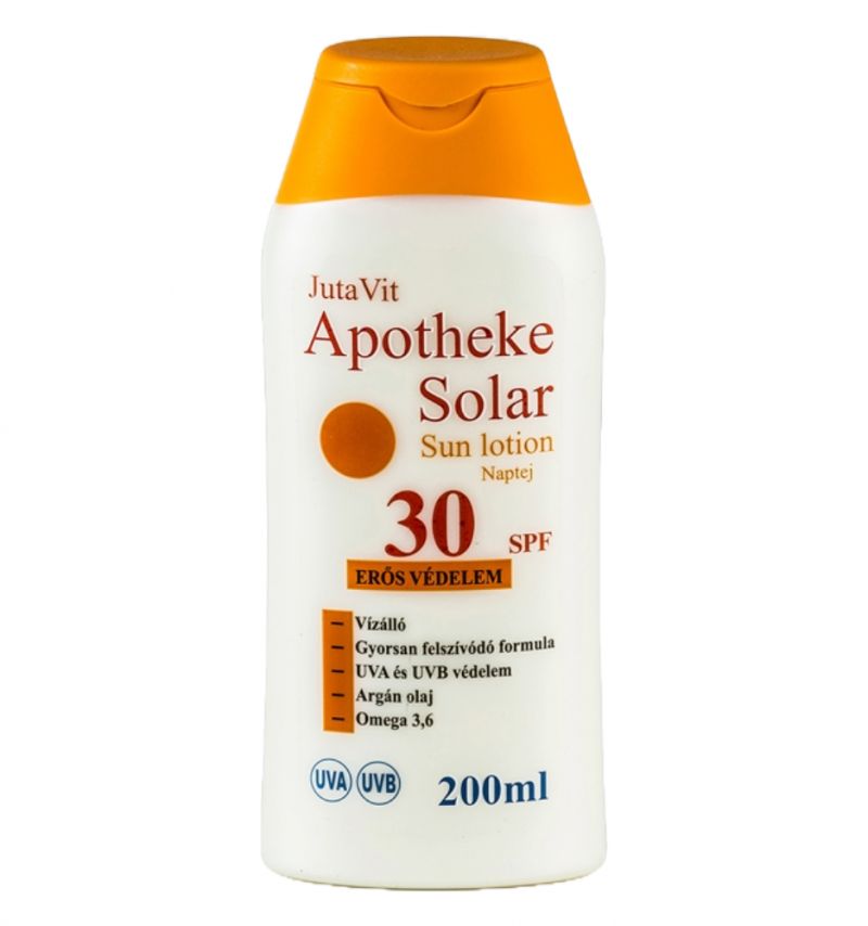 Jutavit Apotheke Solar Naptej 30 SPF 200 ml