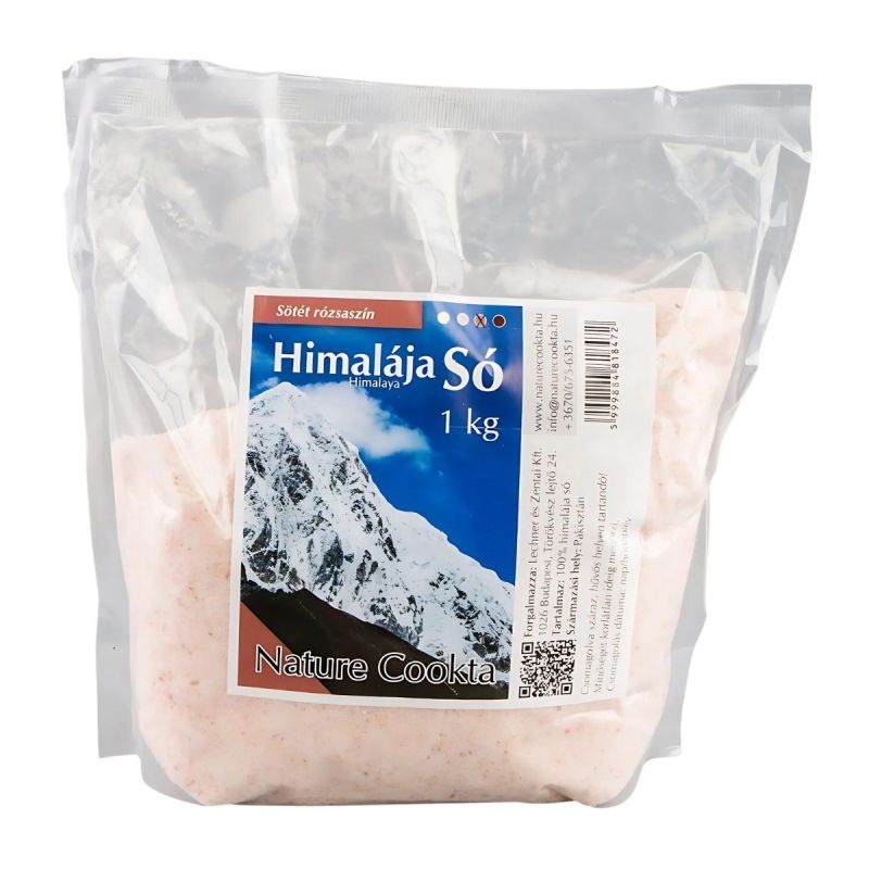 Nature Cookta Himalája só sötétrózsaszín 1000 g