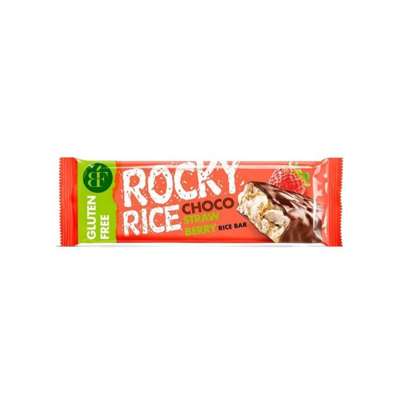 Rocky Rice Puffasztott Rizsszelet Csokoládé-eper Gluténmentes 18 g
