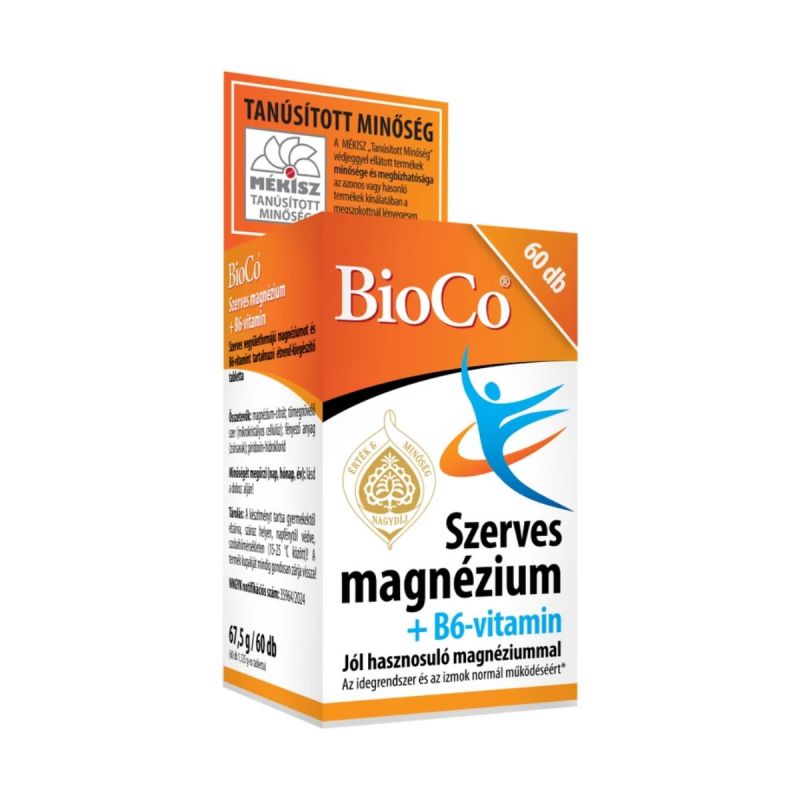 BioCo Szerves Mg + B6 tabletta 60 db