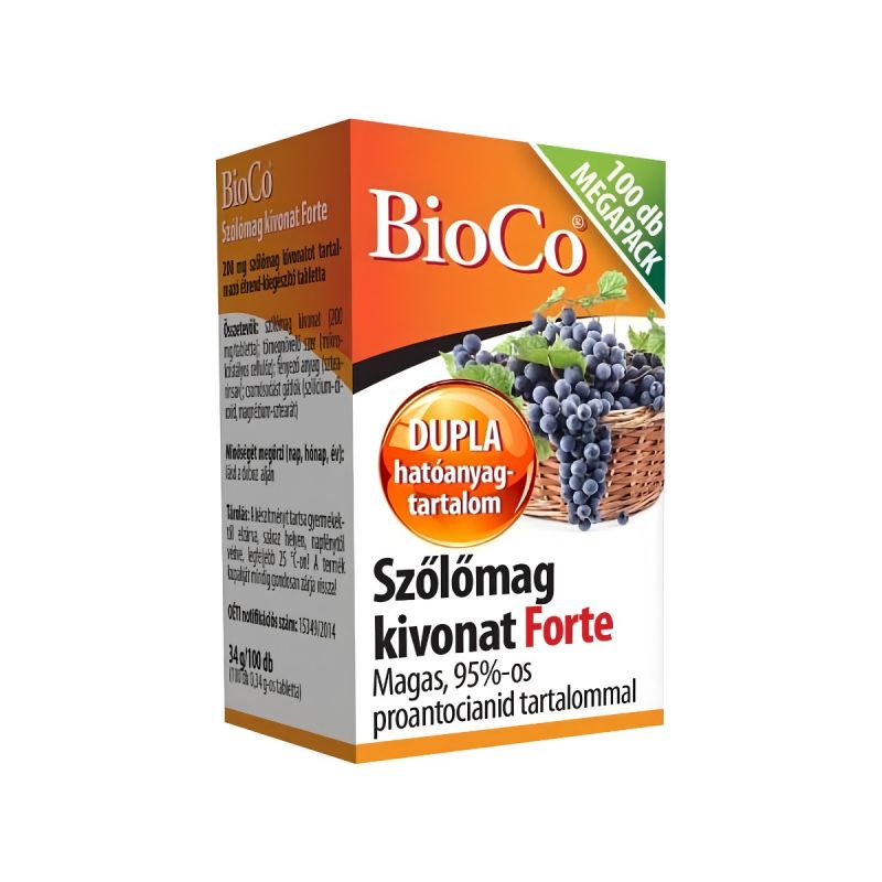 Bioco Szőlőmag Kivonat Forte Megapack 100 db