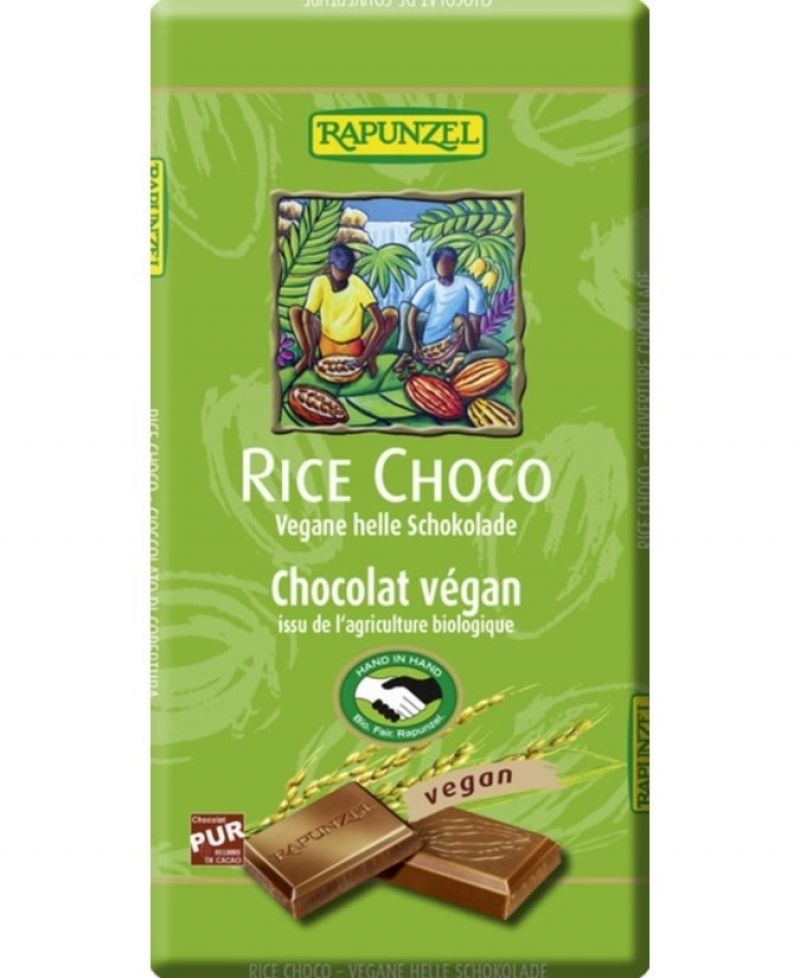 Rapunzel Bio Rizstejes Csokoládé Vegán 100 g