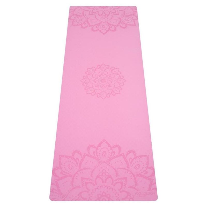 Jógaszőnyeg Flow Mat - Pure Mandala Rose / YogaDesignLab