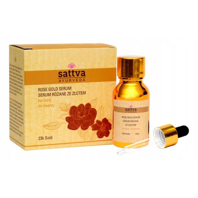 Rose Gold arcszérum 15ml  - Sattva Ayurveda