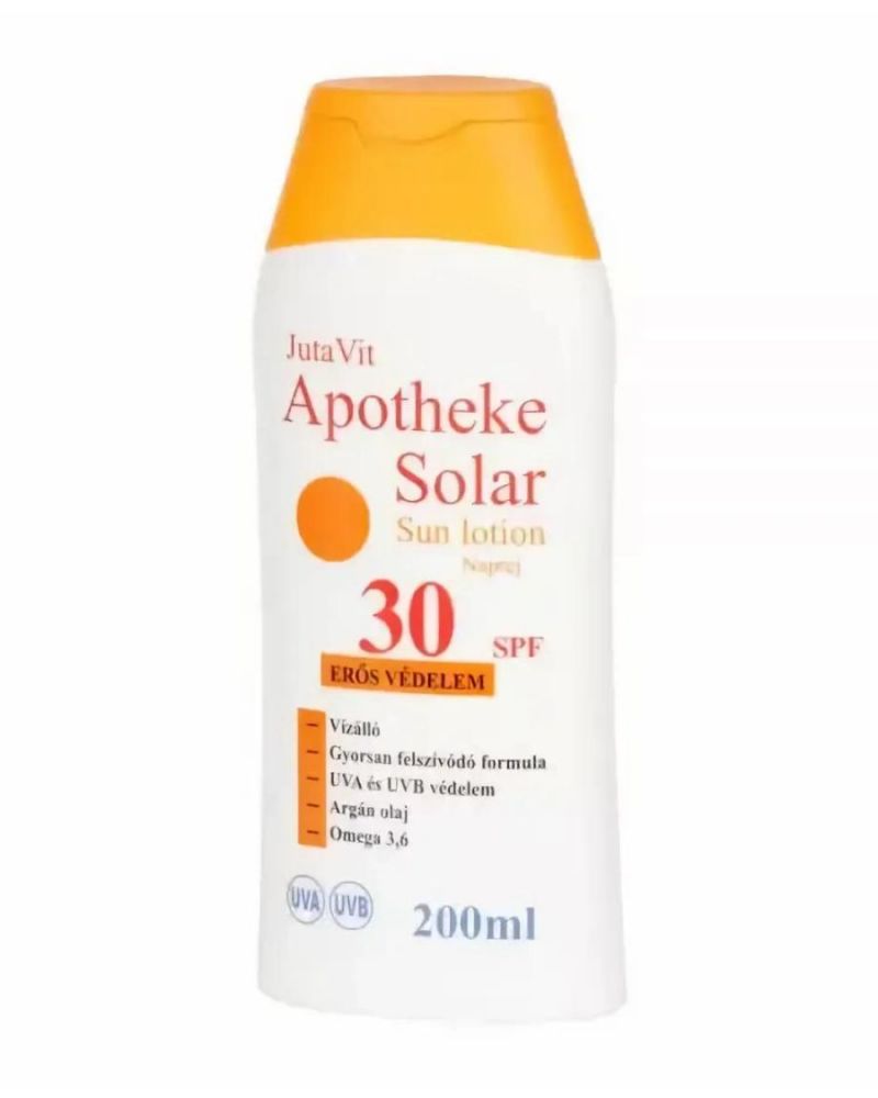 Jutavit Apotheke Solar Protect naptej 30 SPF 200 ml