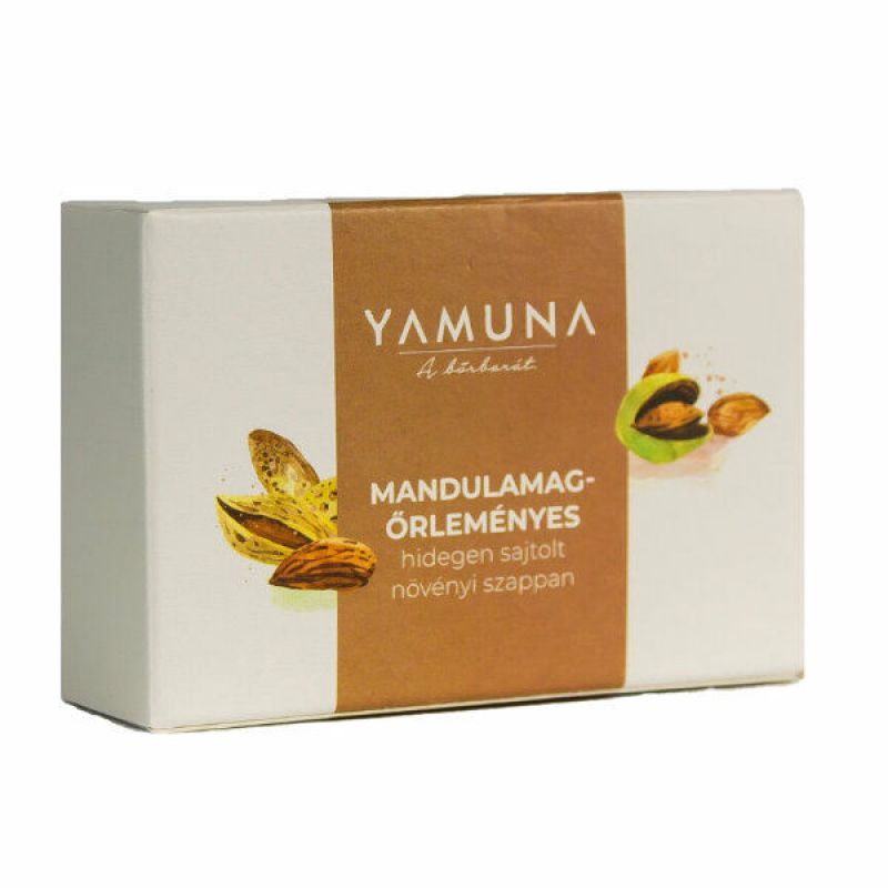 Yamuna hidegen sajtolt növényi szappan, mandulamag-őrleményes, 110g