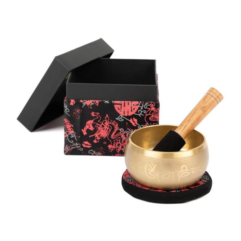 Indiai Hangtál Buddha gravírozással - 11 cm - Bodhi