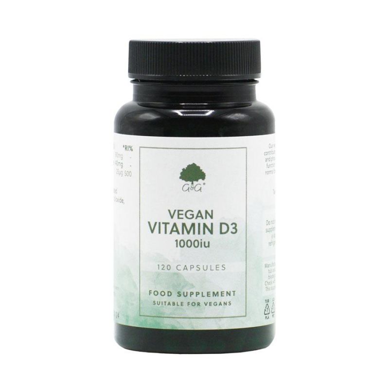 D3-vitamin vegán 1000ne 120 kapszula – G&G