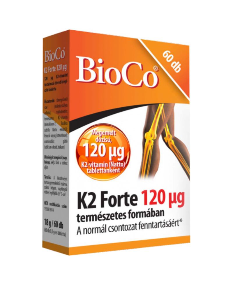 BioCo K2-vitamin forte tabletta 60 db