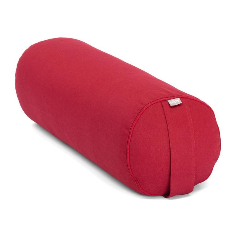 Bolster ECO Pamut hengerpárna - Burgundy - Bodhi