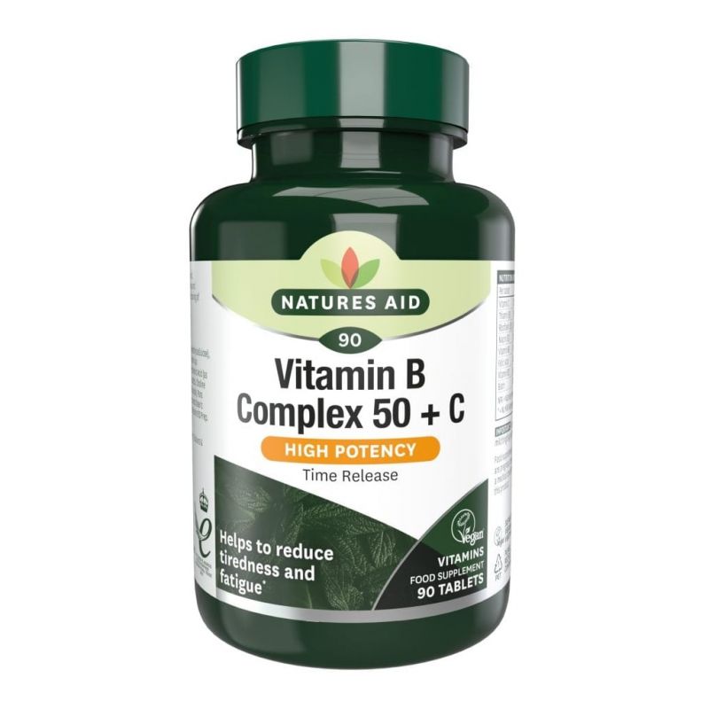 Natures Aid B-vitamin Komplex 50 C-vitaminnal tabletta 30 db