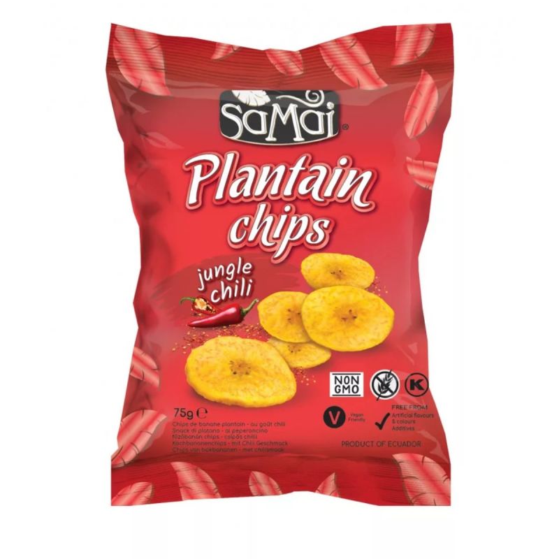 Samai Plantain Főzőbanán Chips Csípős Chilli 75 g