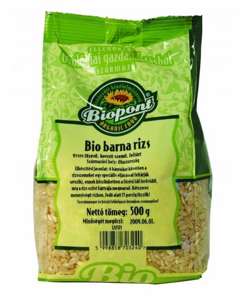 Biopont Bio Barnarizs Gyorsfőzésű 500 g