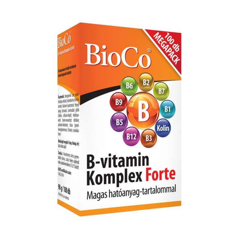 BioCo B-vitamin komplex FORTE 100 db