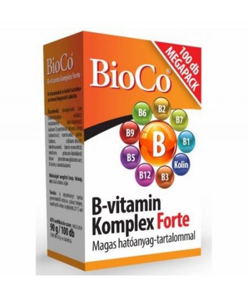 BioCo B-vitamin komplex FORTE 100 db