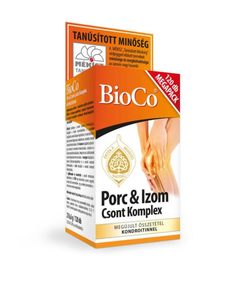 BioCo Porc&Izom csont komplex kondroitinnel - új formula 120 db