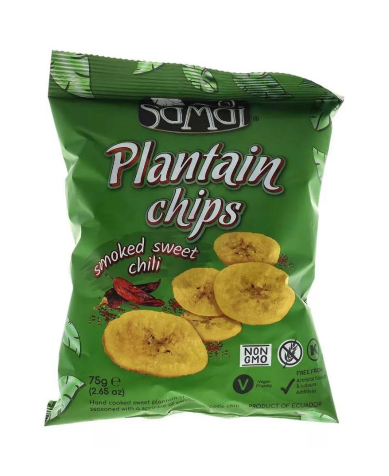 Samai Plantain Főzőbanán Chips Édes Chili 75 g