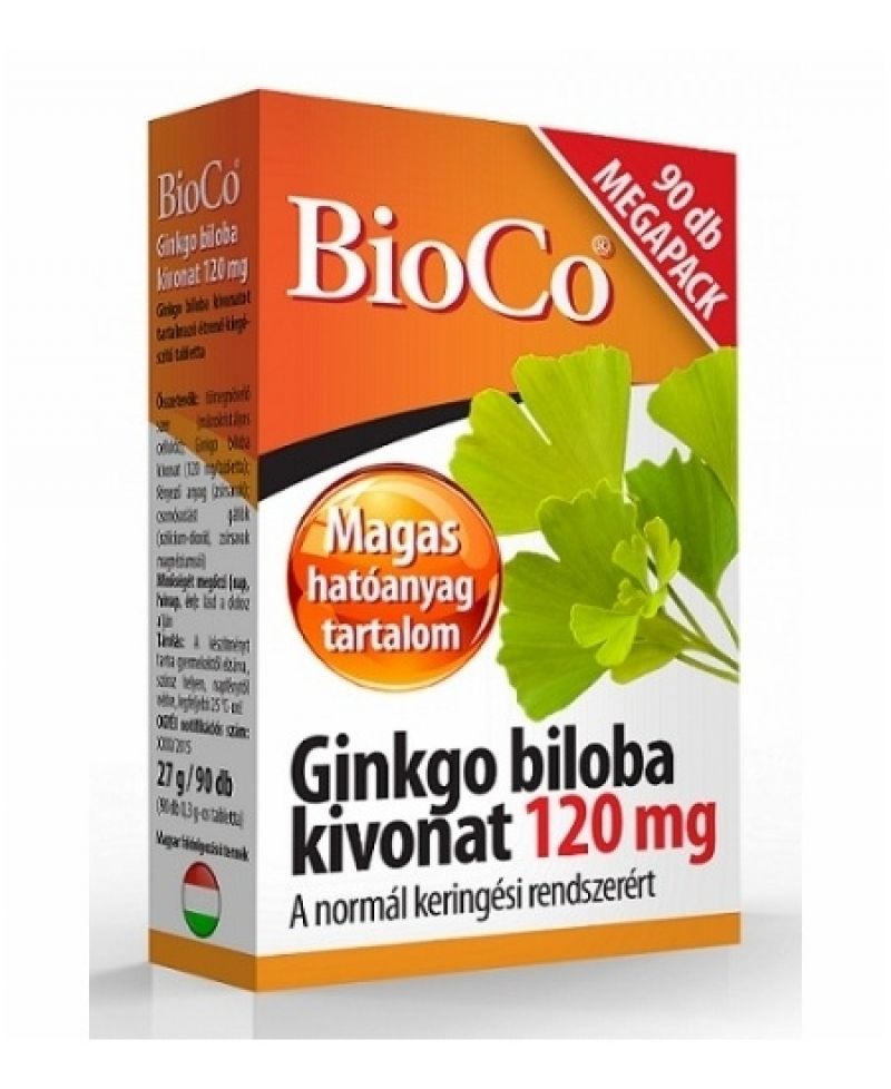Bioco Ginkgo Biloba kivonat tabletta 90 db