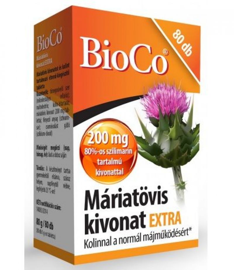 BioCo Máriatövis extra tabletta 80 db