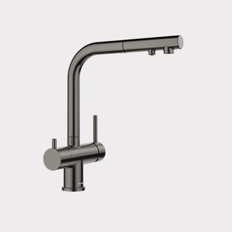 BLANCO FONTAS-S II satin dark steel, kihúzhatófejes, víztisztítóhoz